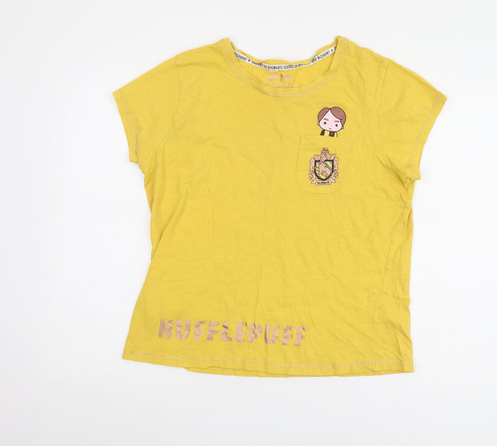 Harry Potter Teens Yellow T-Shirt in Plus Size 14-16