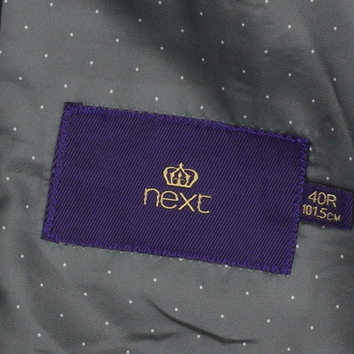 Next Men's Blue Blazer Jacket 40R Wool-Blend Business