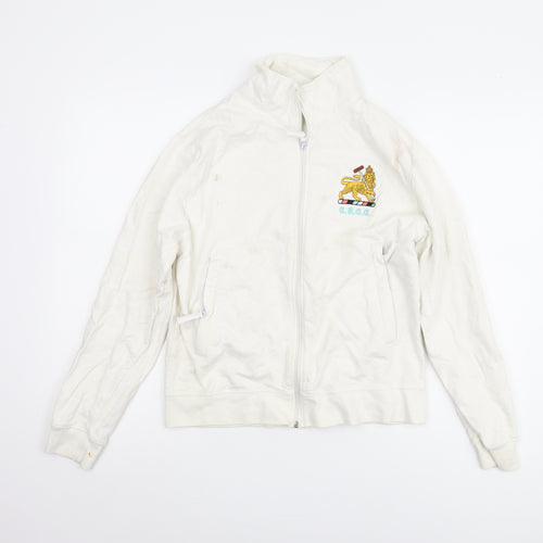 Skinfit White Cotton Unisex Jacket M Long Sleeve Casual