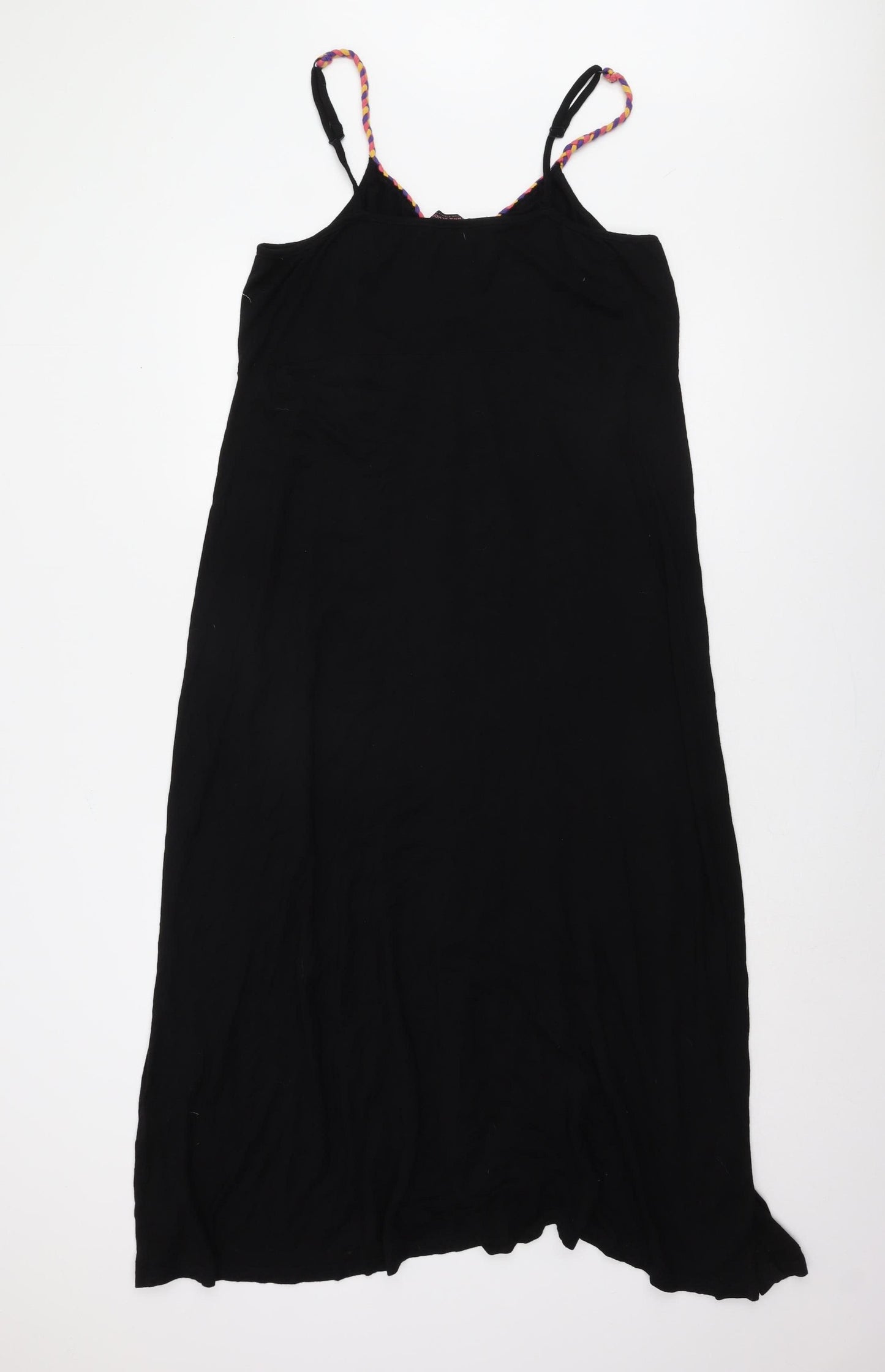 Anna Scholz Women's Black Long Slip Dress, Size 22
