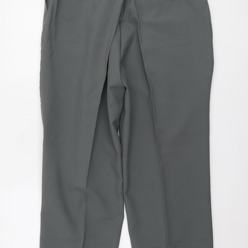 Lucci Men’s Grey Straight Trousers 40 S