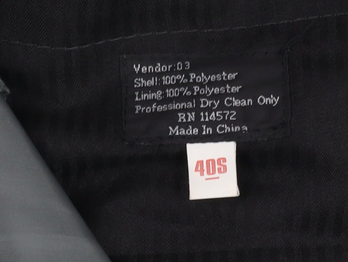 Lucci Men’s Grey Straight Trousers 40 S