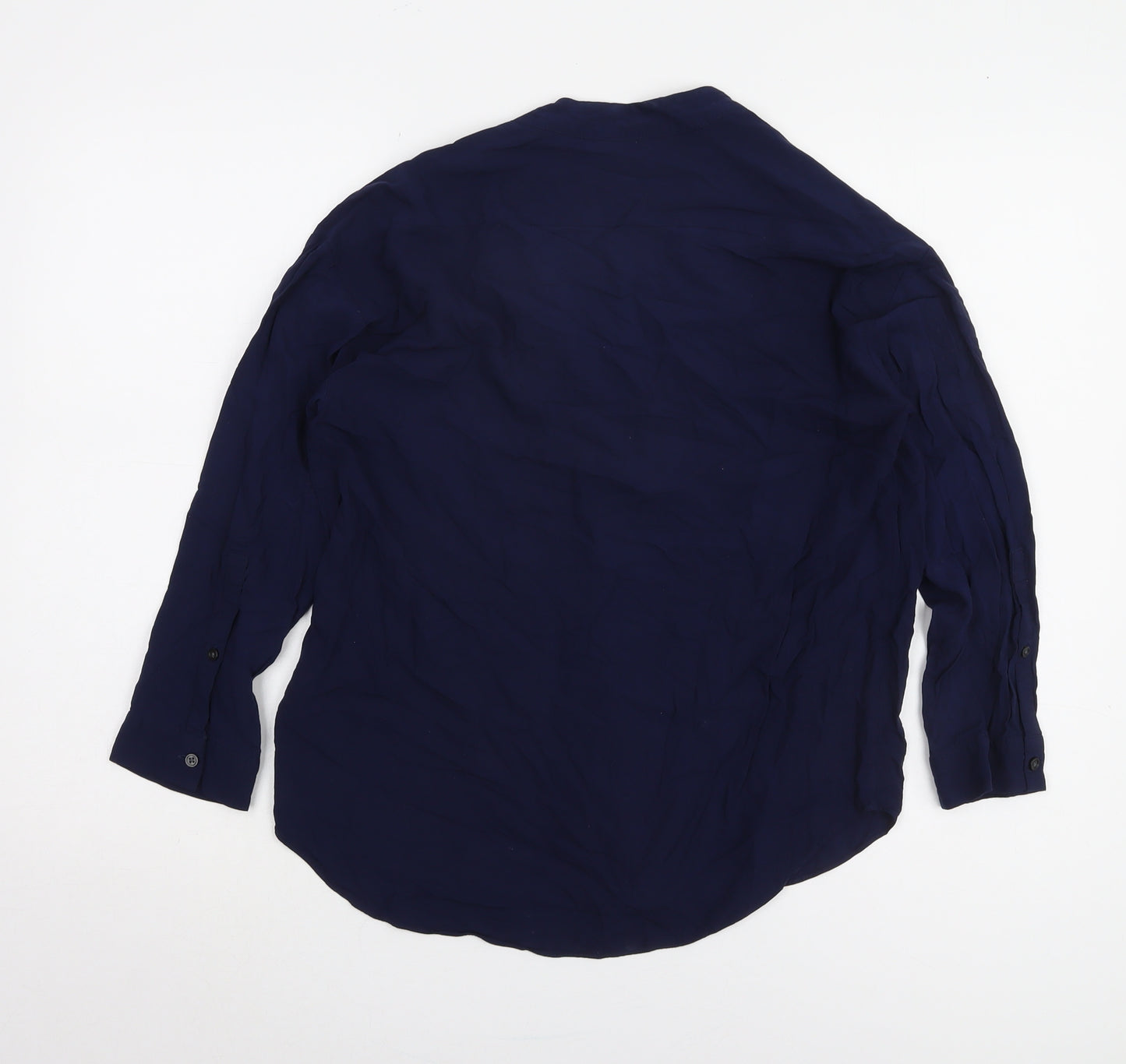 Gap Women's Blue Viscose Blouse XS Casual Button
