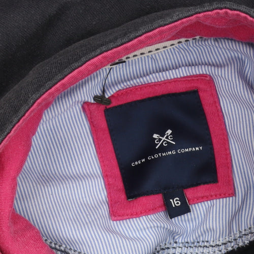 Crew Clothing Men's Blue 1/4 Zip Sweatshirt Size 16