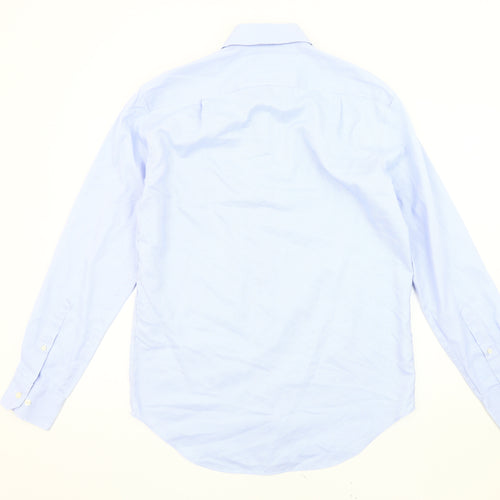 Marks and Spencer Men's Blue Regular Fit Shirt Size 15
