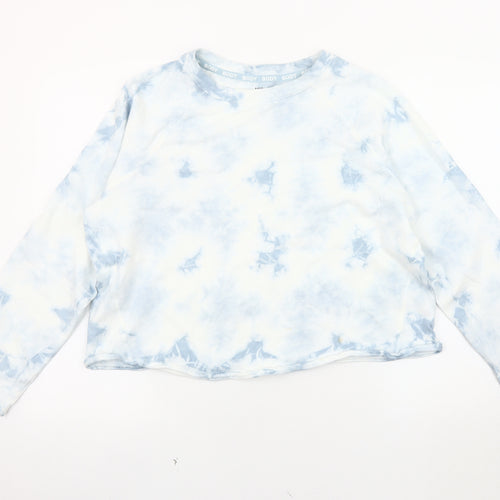 Marks and Spencer Women's Blue Tie-Dye Sweatshirt