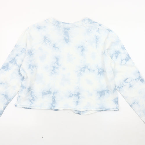 Marks and Spencer Women's Blue Tie-Dye Sweatshirt