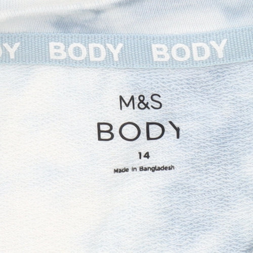 Marks and Spencer Women's Blue Tie-Dye Sweatshirt