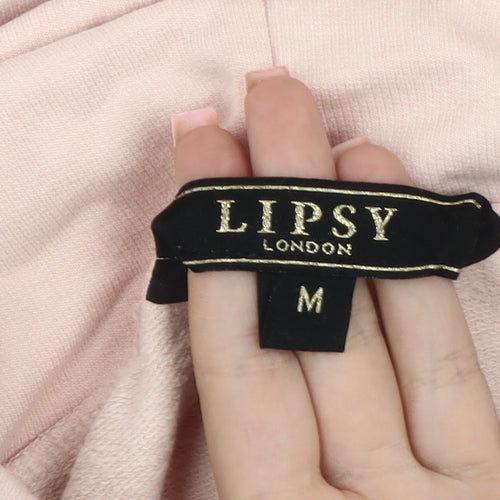 Lipsy Women's Pink Sweatshirt, Size M, Casual Style