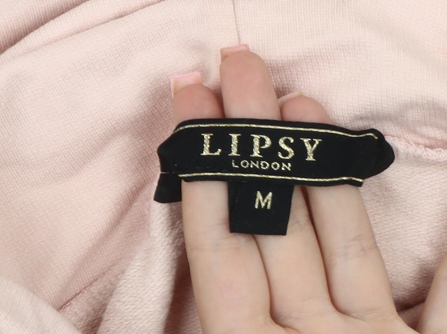 Lipsy Women's Pink Sweatshirt, Size M, Casual Style