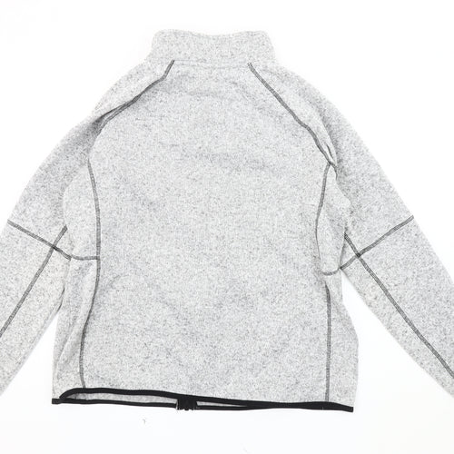Damart Women's Grey Knit Basic Jacket L