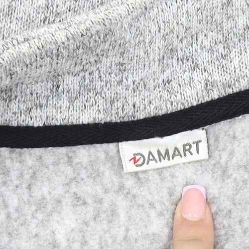 Damart Women's Grey Knit Basic Jacket L