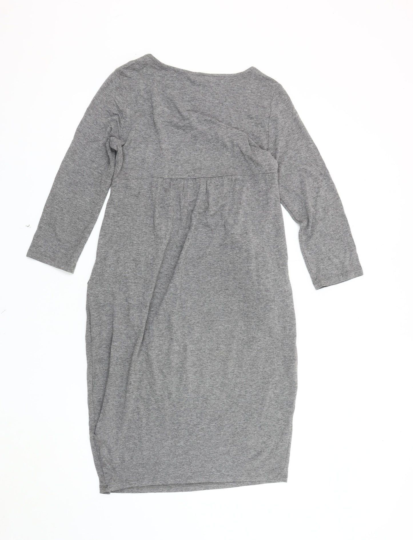 Marks and Spencer Grey Knit Long Sleeve Dress 10