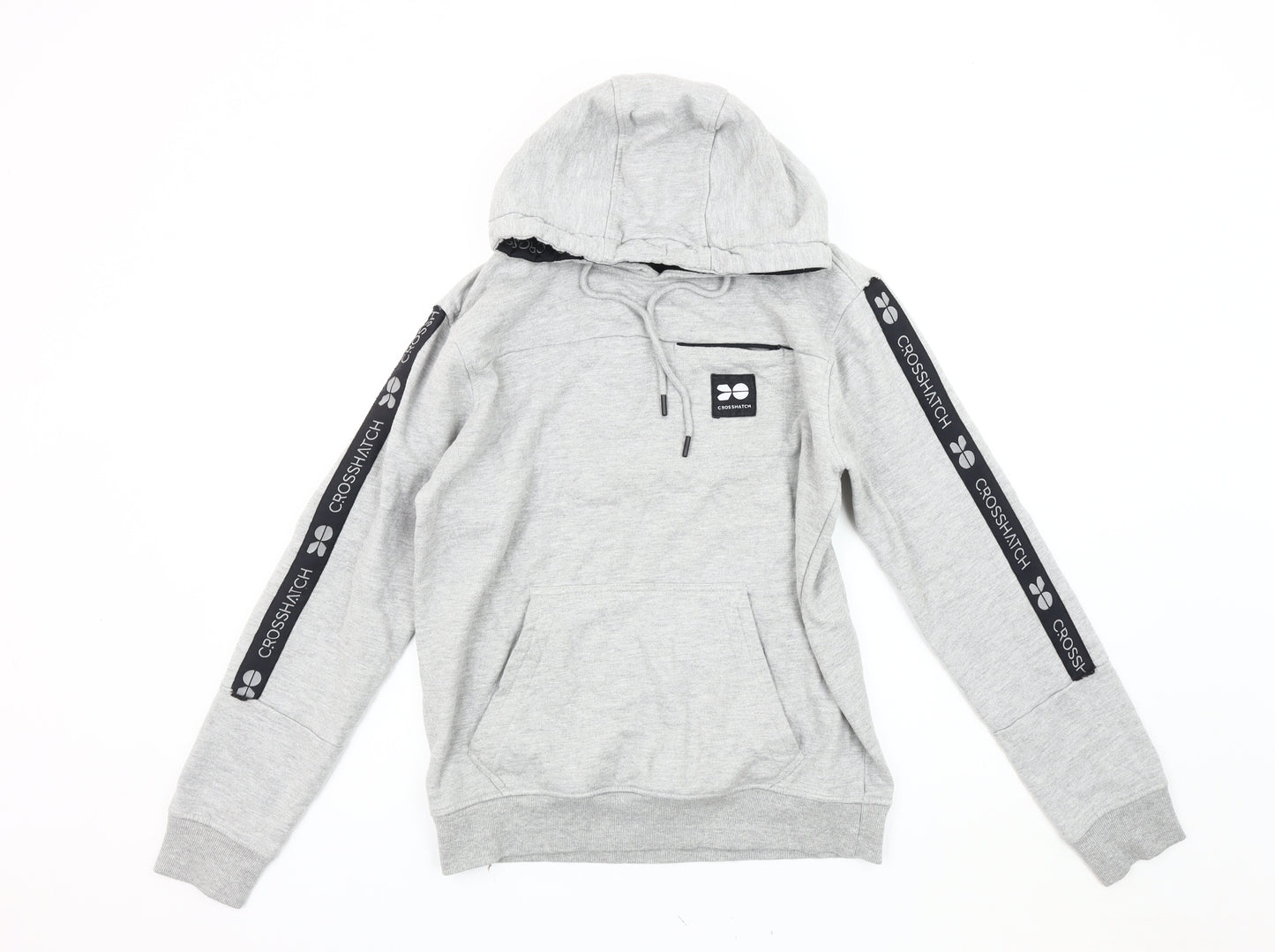 Crosshatch Men's Grey Pullover Hoodie M