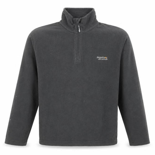 Regatta Men's Black 1/4 Zip Fleece Sweatshirt - S