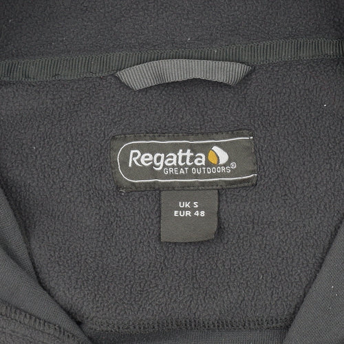 Regatta Men's Black 1/4 Zip Fleece Sweatshirt - S