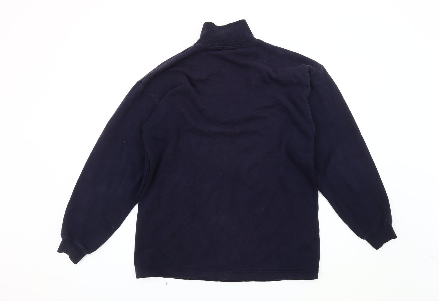 Marks and Spencer Women's Blue Fleece Pullover Sweatshirt M