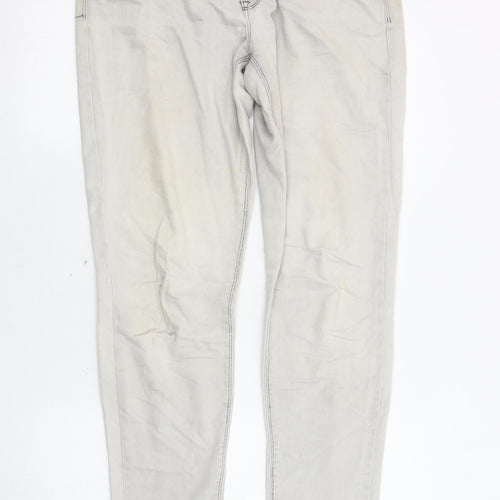 Next Women's Grey Relaxed Skinny Jeans Size 12R - Everyday Style