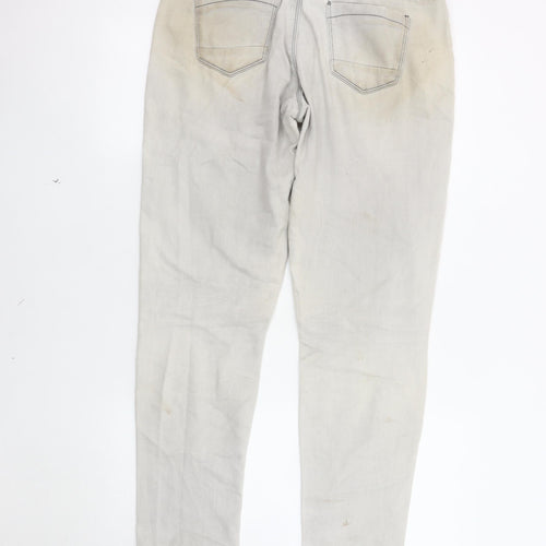 Next Women's Grey Relaxed Skinny Jeans Size 12R - Everyday Style
