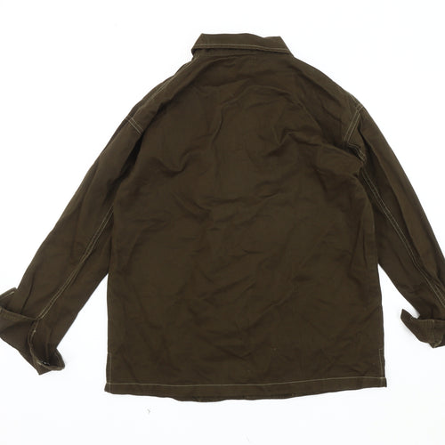 eight paris Men's Brown Embroidered Jacket S