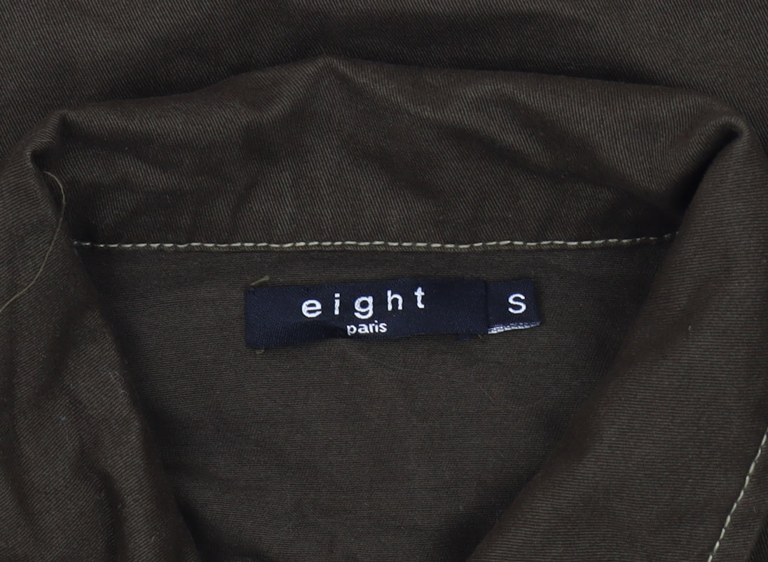 eight paris Men's Brown Embroidered Jacket S