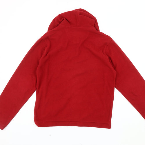 Regatta Unisex Red Fleece Jacket Size 164 Hooded Casual