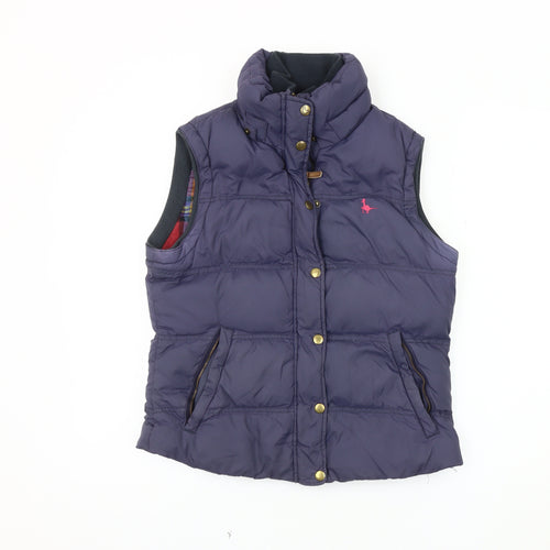 Jack Wills Women's Purple Puffer Waistcoat Size 10