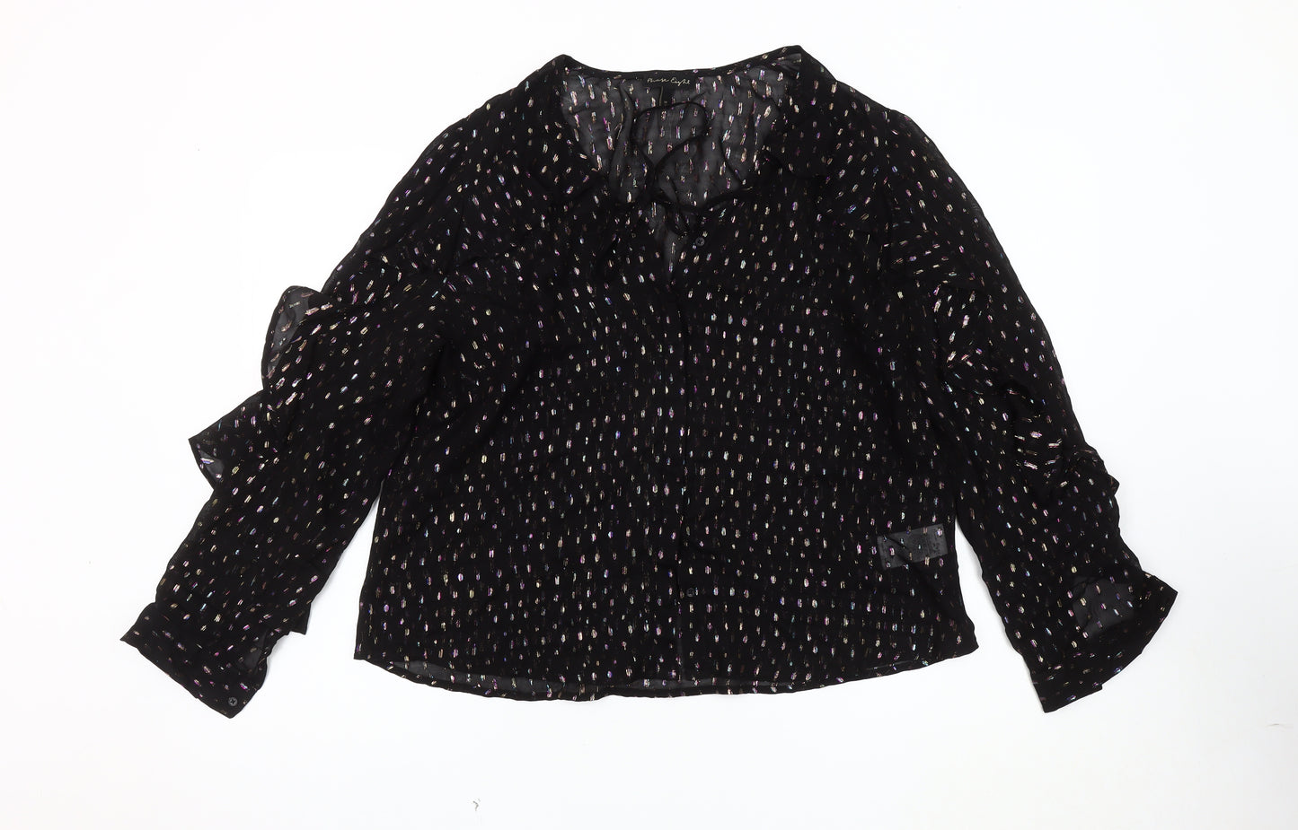 Phase Eight Women's Black Tunic Blouse Long Sleeve