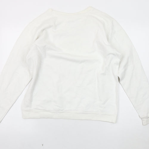 Anvil Women's White Pullover Sweatshirt M