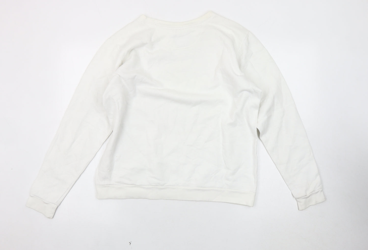 Anvil Women's White Pullover Sweatshirt M