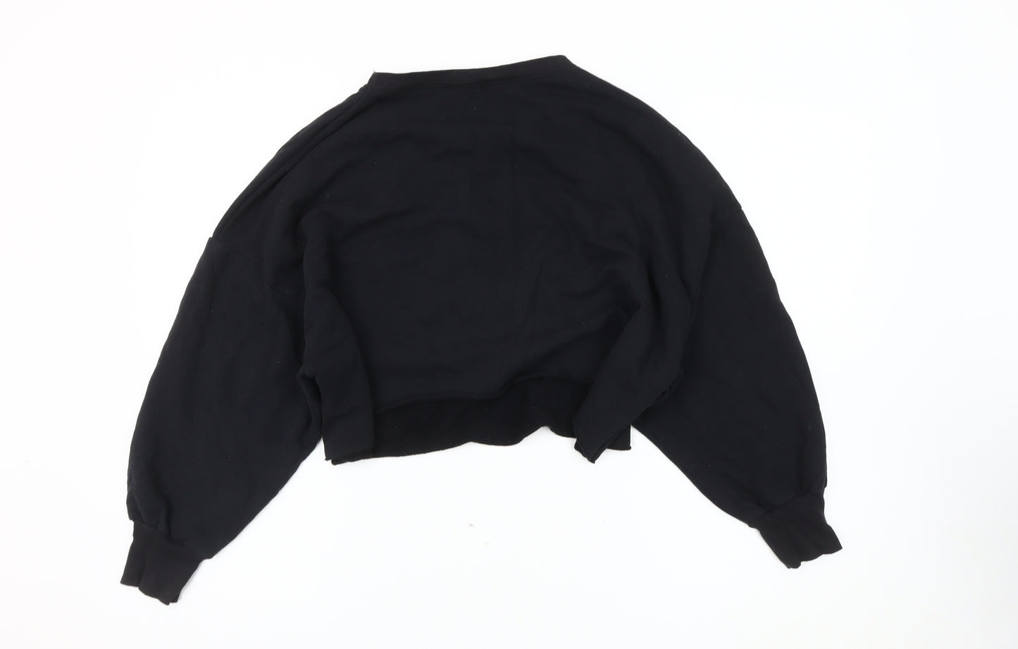 Zara Women's Black Pullover Sweatshirt, Size S