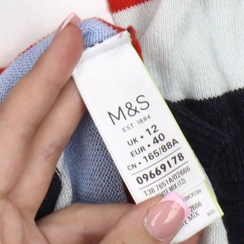 Marks and Spencer Women's Multicoloured Striped Jumper