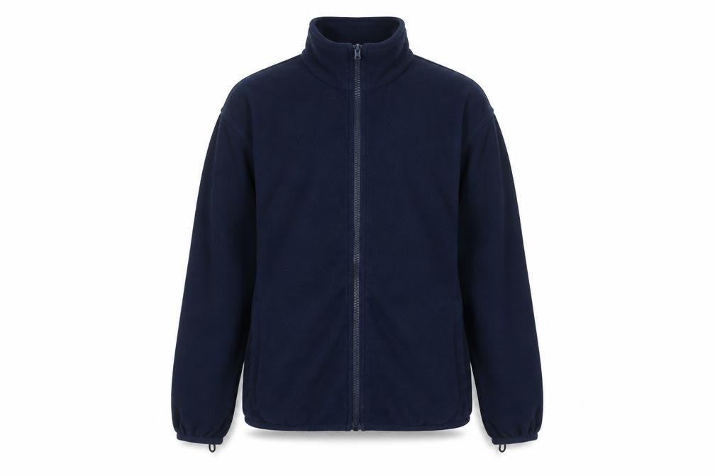 Front view of Freedom Trail boys’ blue basic jacket 11-12 years full zip