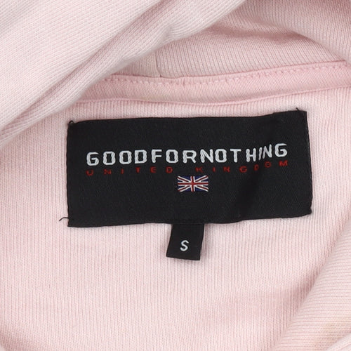 Good For Nothing Women's Pink Pullover Hoodie S