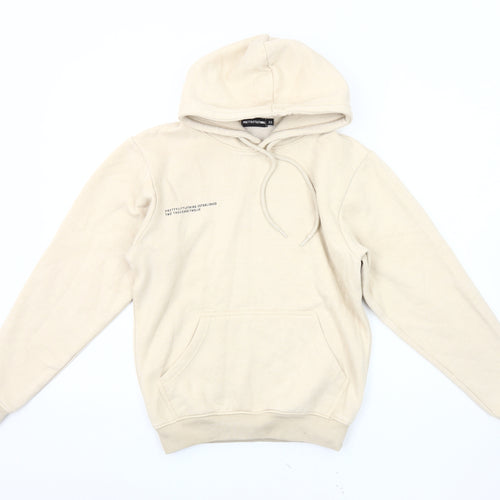 PrettyLittleThing Women's Beige Pullover Hoodie XS