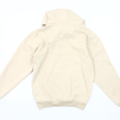 PrettyLittleThing Women's Beige Pullover Hoodie XS