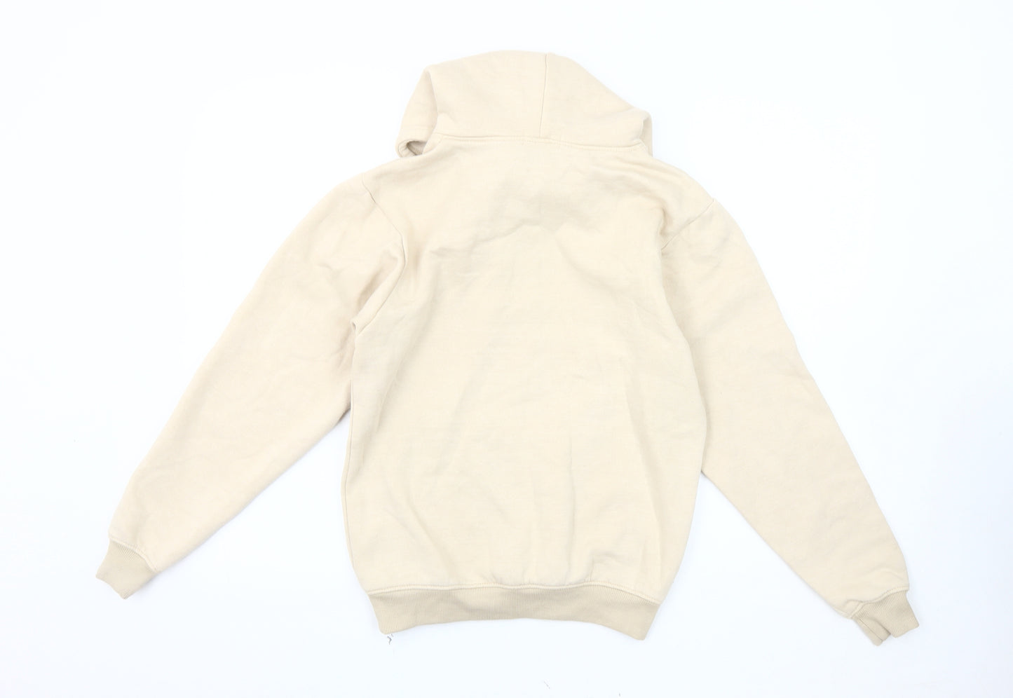 PrettyLittleThing Women's Beige Pullover Hoodie XS