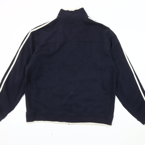 Next Men's Blue Basic Jacket L Stand-Up Collar