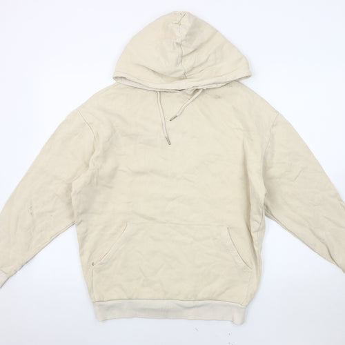 ASOS DESIGN Beige Women's 2XS Pullover Hoodie