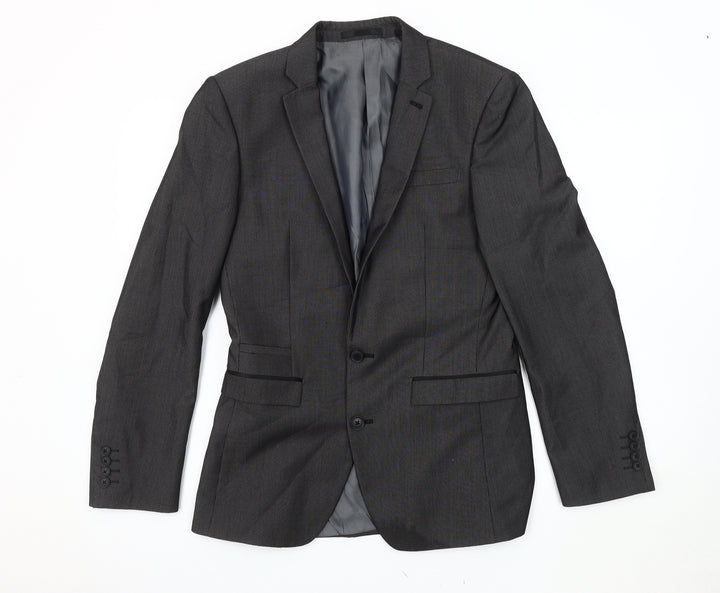 Next Men's Grey Blazer, Size 36 Regular Fit