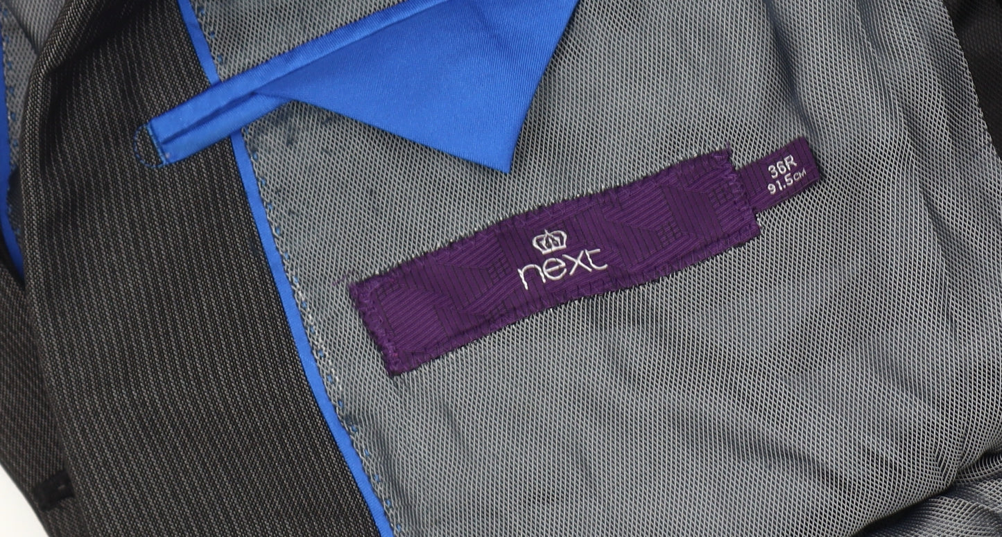 Next Men's Grey Blazer, Size 36 Regular Fit