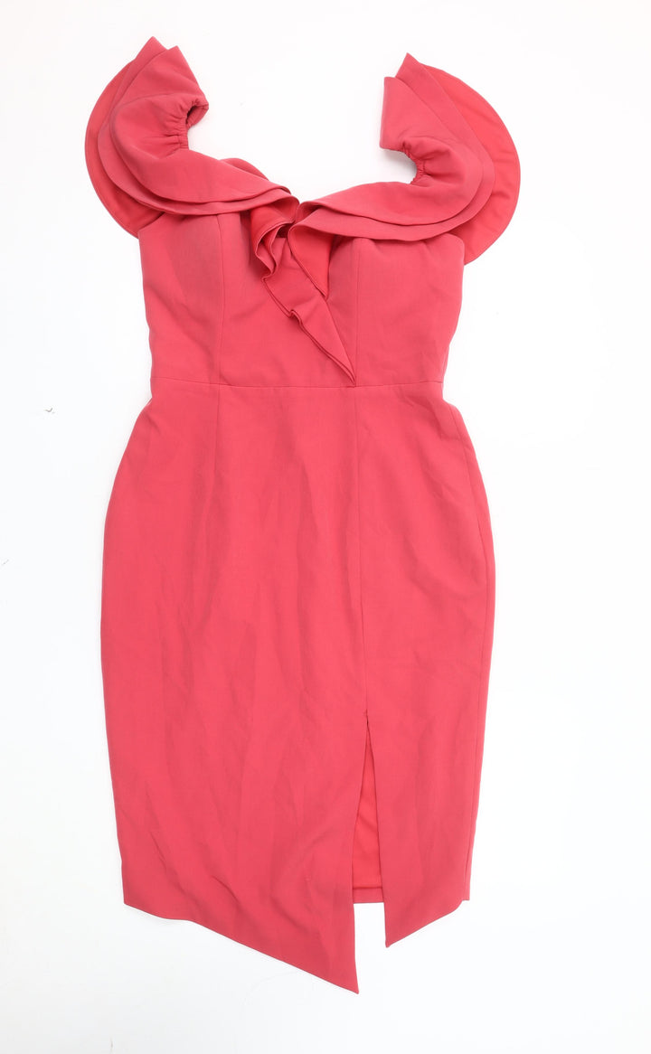 New Look Women Red Bodycon Dress, Size 12, Party Style