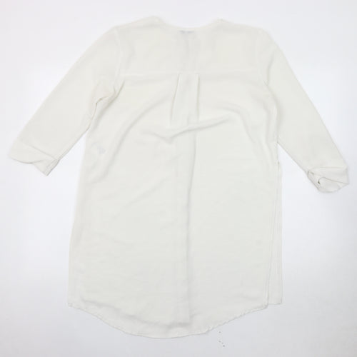 Light Before Dark Women's White Button-Up Shirt XS