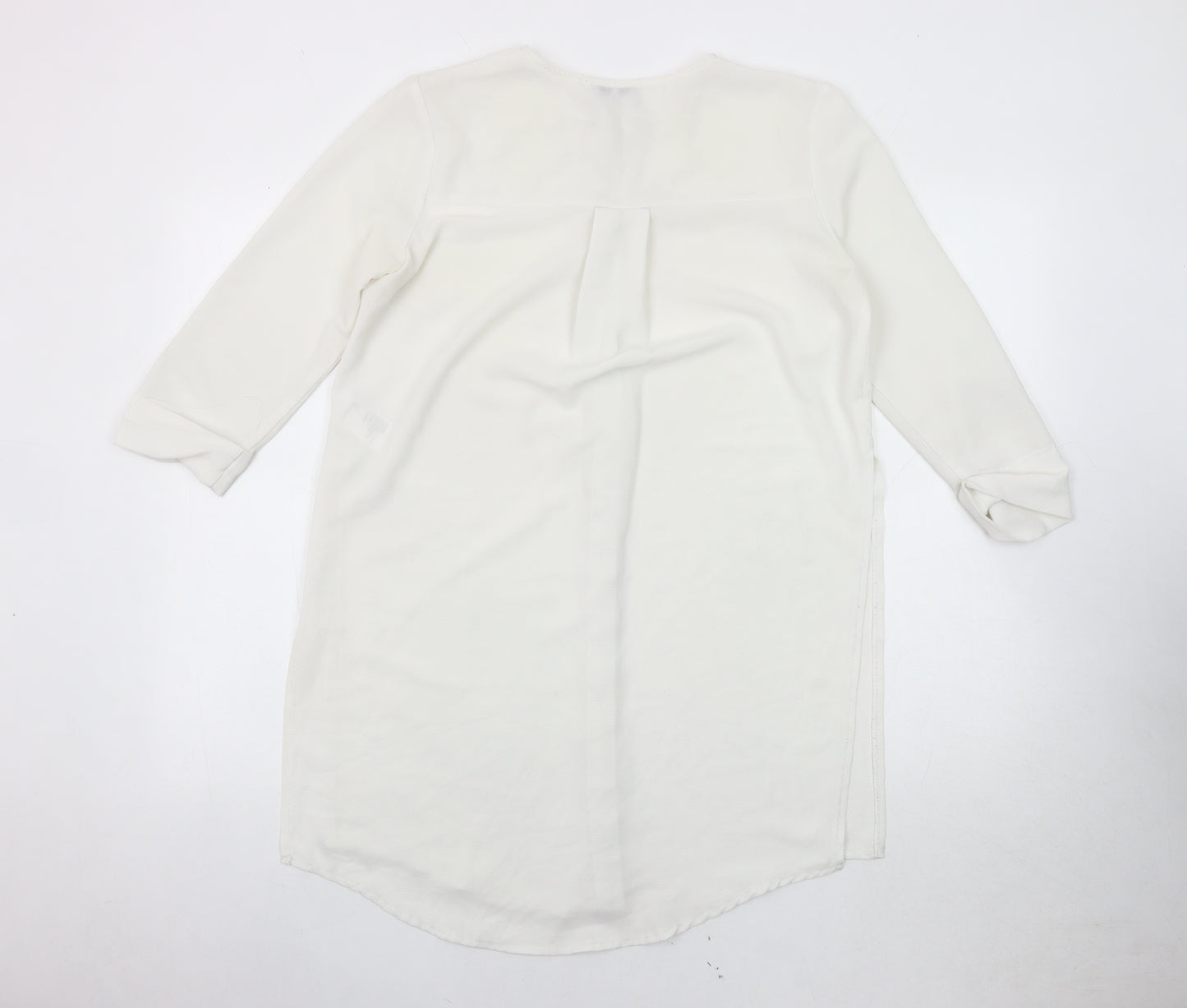 Light Before Dark Women's White Button-Up Shirt XS