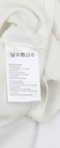 Light Before Dark Women's White Button-Up Shirt XS