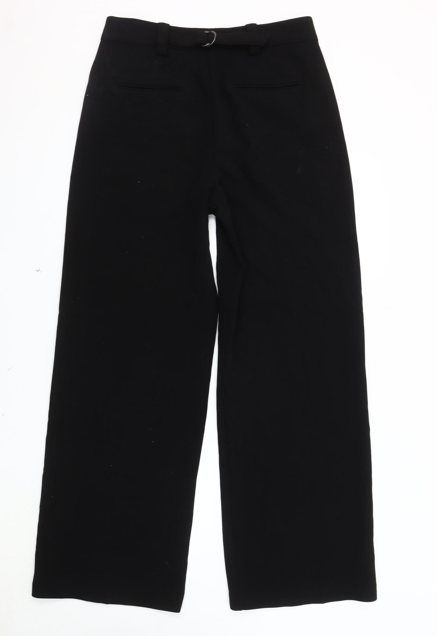 Marks & Spencer Black Women's Wide-Leg Trousers Size 12