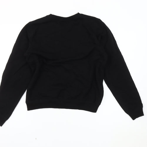ASOS DESIGN Women's Black Pullover Sweatshirt Size 10
