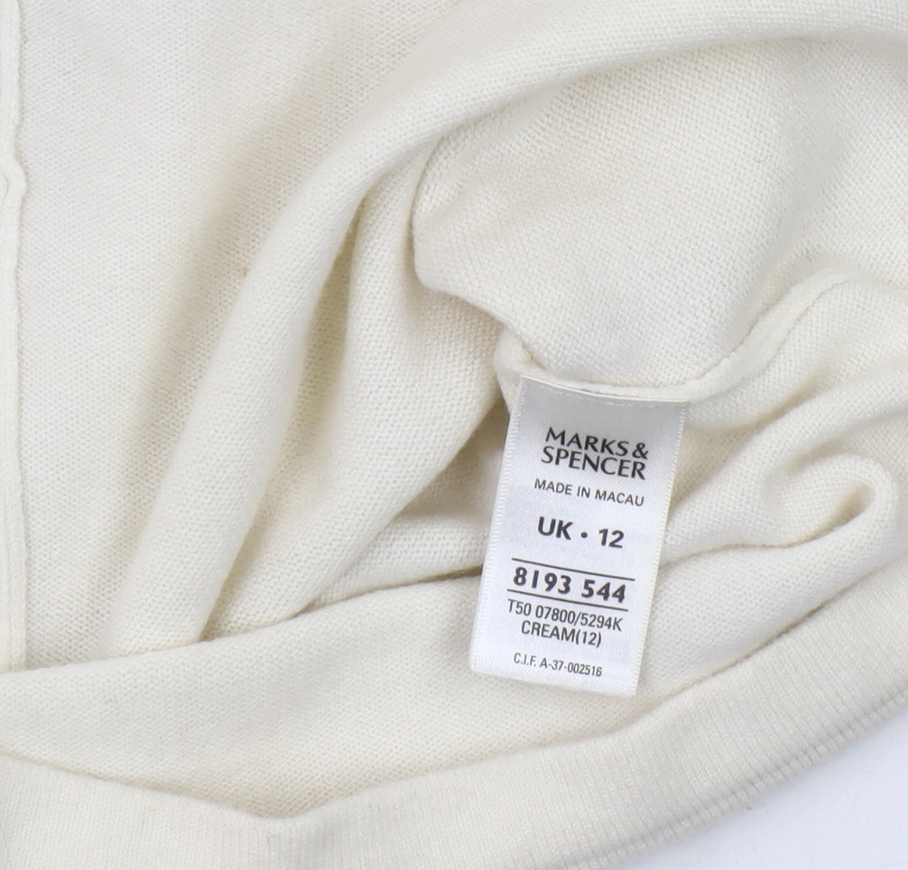 Marks and Spencer Women's Ivory Cardigan Size 12