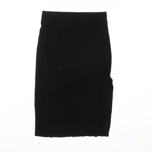 Quiz Black Beaded Women's Pencil Skirt - Size S