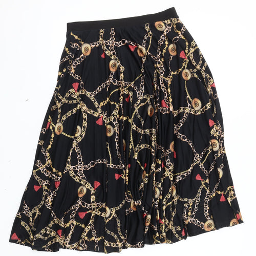 Marks and Spencer Women's Black Pleated Skirt Size 10